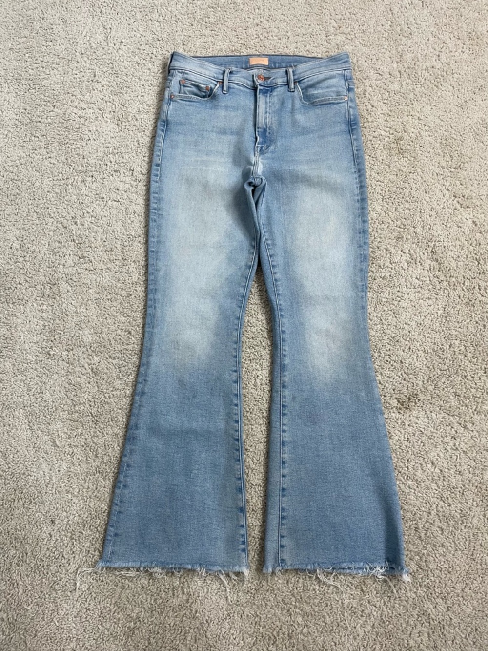 MOTHER Light Blue Flare Jeans - Wide Leg